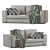 Elegant Alhambra Sofa with Stunning Dimensions 3D model small image 2