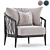 Modern Erica Armchair: Stylish and Comfortable 3D model small image 1