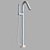 Floor Standing Shower System with Handheld Shower 3D model small image 2