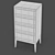 MARBELLA High Chest of Drawers: Modern Elegance 3D model small image 3