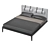 MOD Interiors Marbella Bed: Sleek Design with Walnut Finish 3D model small image 1