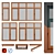 PVC Pimapen Windows Set 3D model small image 1