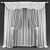 Modern Geometric Print Curtains 3D model small image 2