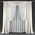 Modern Geometric Print Curtains 3D model small image 5