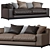 Modern Frieman Sofa: Stylish and Comfortable 3D model small image 1