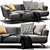 Ditra Italia Lennox Soft - Stylish 3D Sofa 3D model small image 6