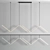 Minimalist Zigzag Pendant Light | LED Ceiling Fixture 3D model small image 1