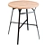 Industrial Loft Table and Stool Set 3D model small image 3