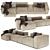 Modern Alberta Alcazar 2-Seater Sofa 3D model small image 2