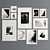 Elegant Art Frame Set 337 3D model small image 3