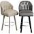 Maris Swivel Bar Stool: Sleek & Stylish 3D model small image 1