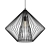 Contemporary Metal Cage Pendant 3D model small image 1