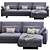 Modular Harmony Sofa: Sleek, Stylish, & Versatile 3D model small image 1