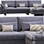 Modular Harmony Sofa: Sleek, Stylish, & Versatile 3D model small image 3