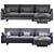 Modular Harmony Sofa: Sleek, Stylish, & Versatile 3D model small image 5