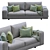 Arflex Low Land Sofa: Sleek and Modern 3D model small image 1