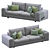 Arflex Low Land Sofa: Sleek and Modern 3D model small image 2