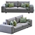Arflex Low Land Sofa: Sleek and Modern 3D model small image 4
