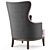 Elegant Bryn Wing Chair - Havertys 3D model small image 3