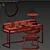 Elegant Highland Desk & Dexter Dining Chair 3D model small image 7