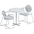 Modern Outdoor Dining Set: Antibes Table & Gemma Chair 3D model small image 5