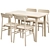 Norråker & Rönninge: Stylish Birch Dining Set 3D model small image 1