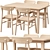 Norråker & Rönninge: Stylish Birch Dining Set 3D model small image 5