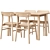 Norråker & Rönninge: Stylish Birch Dining Set 3D model small image 6