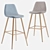 Sleek Santyago Bar Stool 3D model small image 6