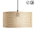 Natural Wicker Rattan Lampshade 3D model small image 1