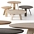 Jardan Flo Low Tables: Stylish Options in Various Sizes and Finishes 3D model small image 1