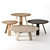 Jardan Flo Low Tables: Stylish Options in Various Sizes and Finishes 3D model small image 3