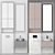 Modern Bathroom Set 10: Sink, Faucet, Mirror, Cabinet 3D model small image 2