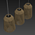 Wicker Rattan Barrel Lamp 3D model small image 6