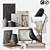 Modern Decor Set: Eames Bird, Ceramic Vase, Eucalyptus 3D model small image 1