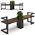 Urban Oasis Bench: A Stylish Blend of Furniture and Plants 3D model small image 1