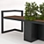Urban Oasis Bench: A Stylish Blend of Furniture and Plants 3D model small image 2
