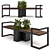 Urban Oasis Bench: A Stylish Blend of Furniture and Plants 3D model small image 3