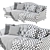 Luxury Nicoline Zeus Sofa 3D model small image 3