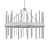 Elegant Orrizo Drum Chandelier 3D model small image 2