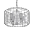 Lynden 4-Light Drum Chandelier 3D model small image 2