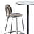 Sleek Antibes High Table & Gemma Bar Chair 3D model small image 4