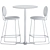 Sleek Antibes High Table & Gemma Bar Chair 3D model small image 5