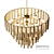 Zebrano Chandelier: Turkish Elegance 3D model small image 2