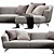 Luxurious Ditre Italia Lennox Chaise Lounge 3D model small image 4