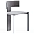 Elegant Antibes iSi Table & Stylish Zefir Chair 3D model small image 6