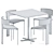 Elegant Antibes iSi Table & Stylish Zefir Chair 3D model small image 7