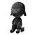 Yoshitomo Nara Night Sitting Figurine 3D model small image 5