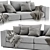 Sophisticated Linteloo Hamptons 2-Seater Sofa 3D model small image 2
