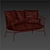 Outdoor Sofa with UV Mapping 3D model small image 4